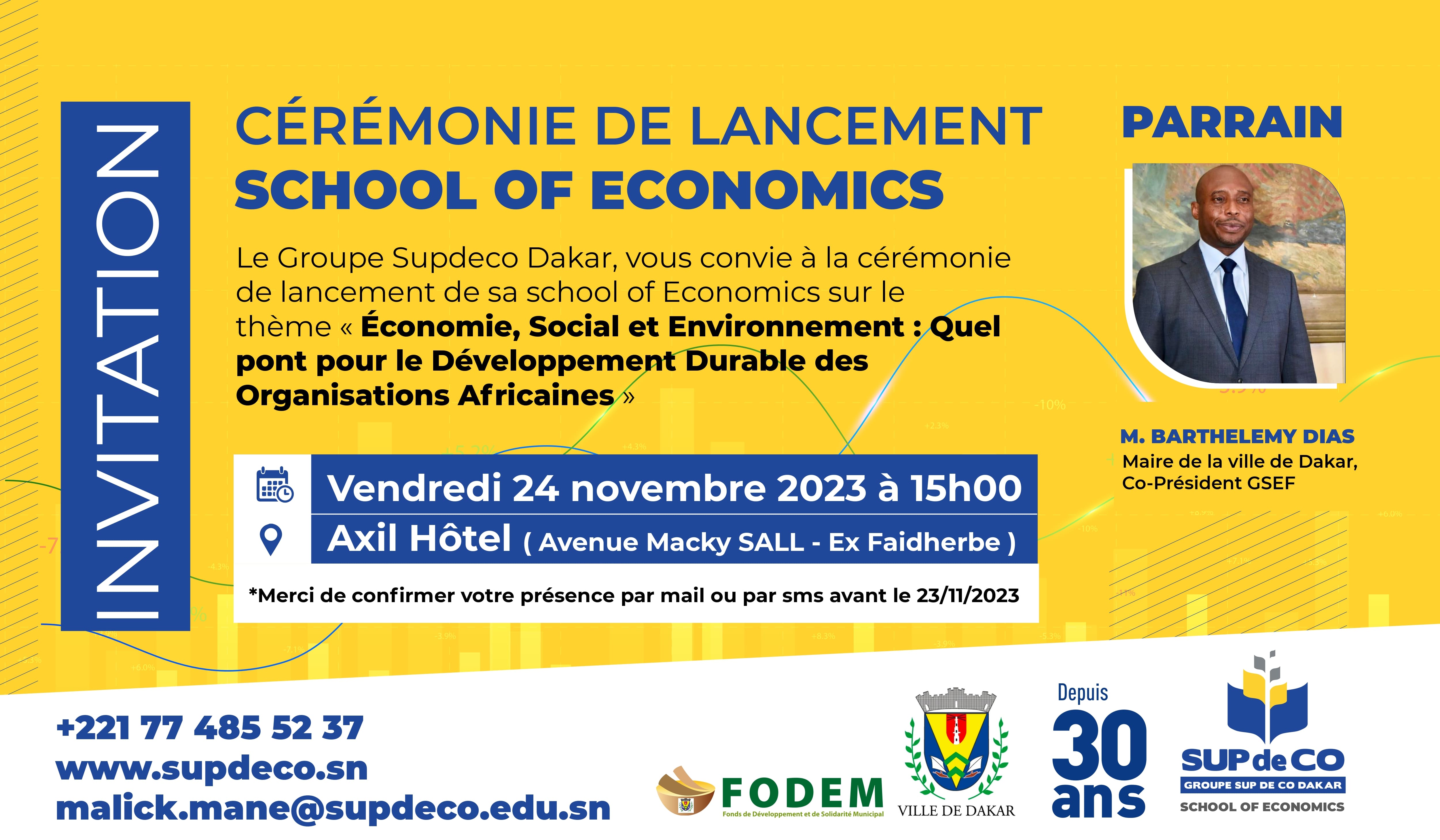 Inscription | Espace évènementiel du groupe Supdeco de Dakar - Ecole de ...